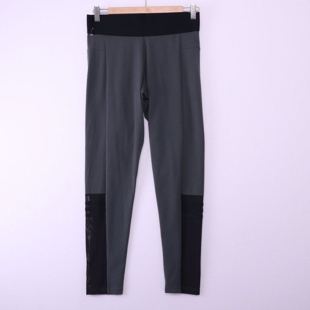 ADIDAS 3 Stripe Green Leggings